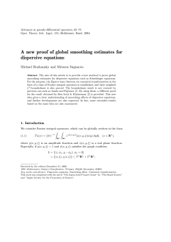 A new proof of global smoothing estimates for dispersive equations