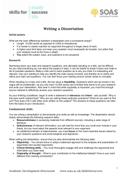 SOAS A4 Word Template - SOAS University of London