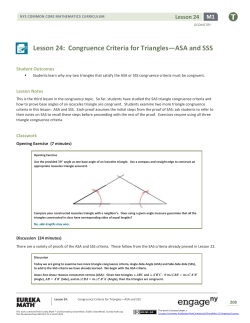 Geometry Module 1, Topic D, Lesson 24: Teacher