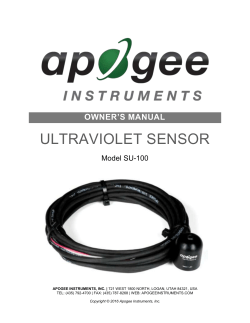 SU-100 - Apogee Instruments