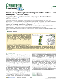 Natural Gas Pipeline Replacement Programs