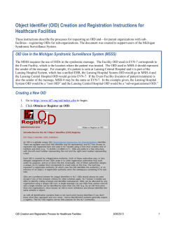 OID - Michigan Health IT