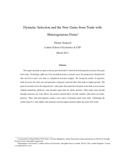 Dynamic Selection and the New Gains from Trade with
