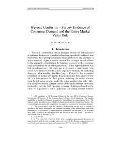 Survey Evidence of Consumer Demand and the Entire Market Value