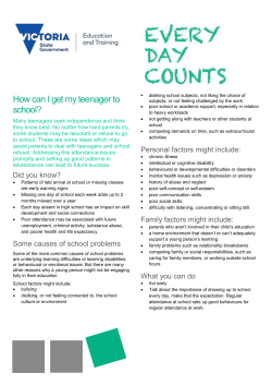 How can I get my teenager to go to school (Brochure)