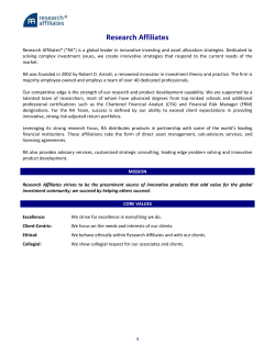 Sr. Assoc., Marketing and Client Services