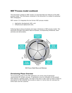 MSF Facts &ndash; Process model