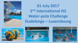 01 July 2017 2 nd International H2 Water