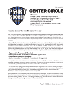 Coaches Corner: The Four Moments Of Soccer