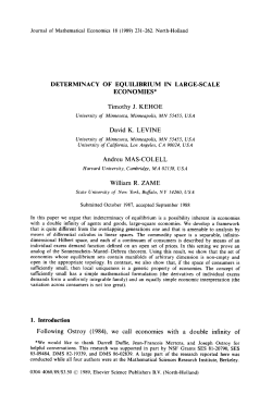 Determinacy of Equilibrium in Large