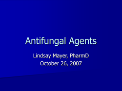 Antifungal Agents - UNC
