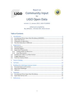 ReportGWODW2 - DCC - LIGO Document Control Center Portal