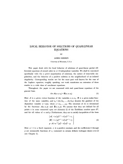 Local behavior of solutions of quasi-linear equations