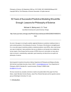 Philosophy of Science, 69 (September 2002) pp