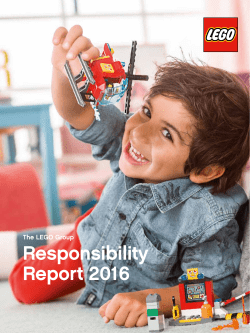 LEGO Group Responsibility Report 2016