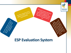 ESP Evaluation System PowerPoint Presentation
