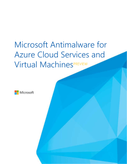 Microsoft Antimalware for Azure Cloud Services