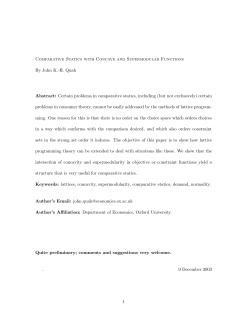 Comparative Statics with Concave and Supermodular Functions By