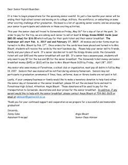 Senior Packet - Gaston County Schools