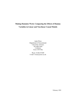 Making Dummies Work: Comparing the Effects of Dummy Variables