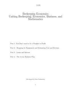 Beekeeping Economics Uniting Beekeeping