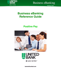 Positive Pay Manual