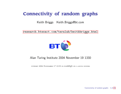 Connectivity of random graphs