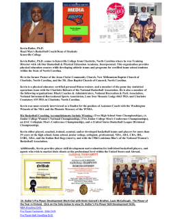 Kevin Butler, Ph.D. Head Men`s Basketball