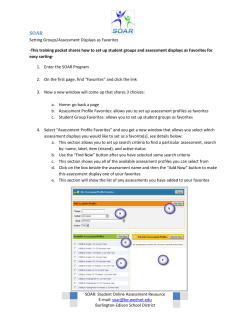 Setting Favorites in SOAR - Burlington