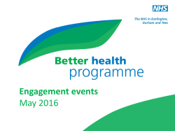 Aerospace Opening Slide - NHS Better Health Programme