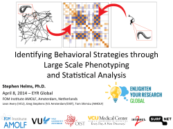 Iden9fying Behavioral Strategies through Large Scale
