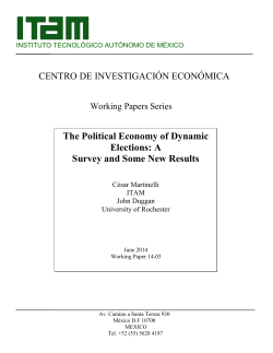 Political Economy of Dynamic Elections