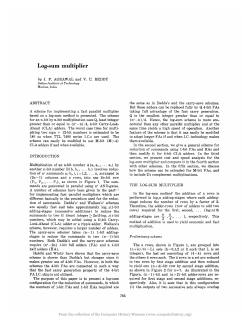 Log-sum multiplier - IEEE Computer Society