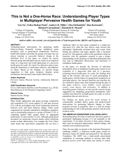 understanding player types in multiplayer pervasive health games