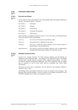 21.04 STRATEGIC DIRECTIONS 21.04