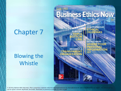 Internal whistle-blowing