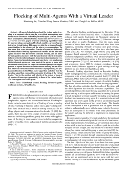 Flocking of Multi-Agents With a Virtual Leader - ISI