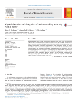 Capital allocation and delegation of decision
