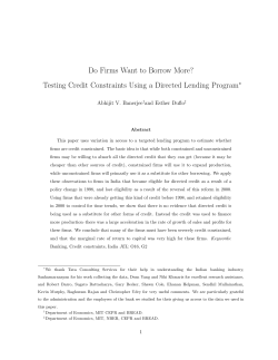 Do Firms Want to Borrow More?