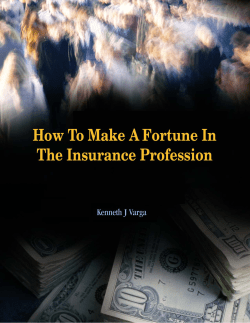 How To Make A Fortune In The Insurance Profession