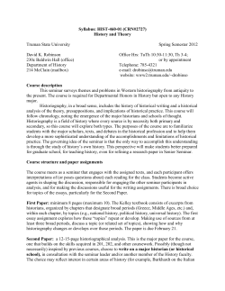 History and Theory - Truman State University