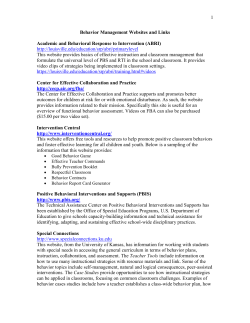 PBS Parents Website on Bullying