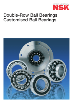 Double-Row Ball Bearings Customised Ball Bearings