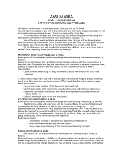 AASI-AK Certification 1 Standards and Overview - Psia