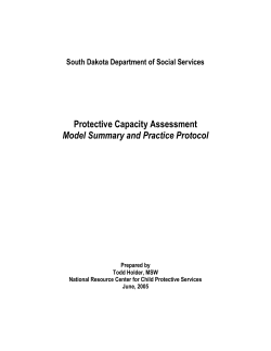 Protective Capacity Assessment