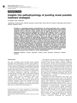 Insights into pathophysiology of punding reveal possible