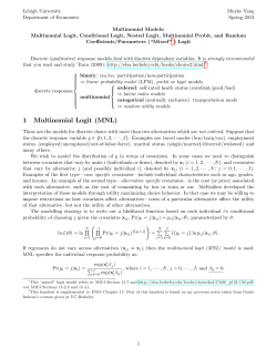 1 Multinomial Logit (MNL)