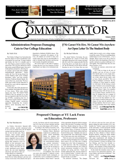 Administration Proposes Damaging Cuts to Our