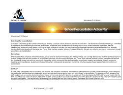 Read our School Reconciliation Action Plan