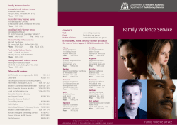 Family Violence Service - Court and Tribunal Services